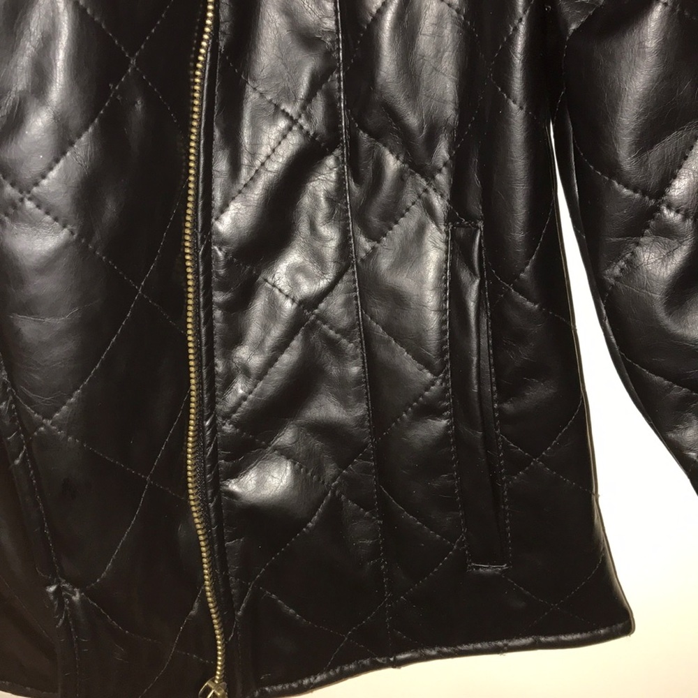 Black leather jacket